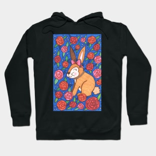 Spring Rabbit And Roses Hoodie